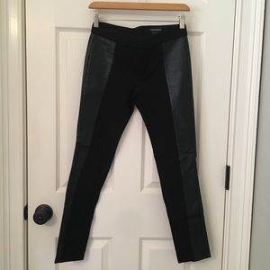 Club Monaco faux leather paneled leggings